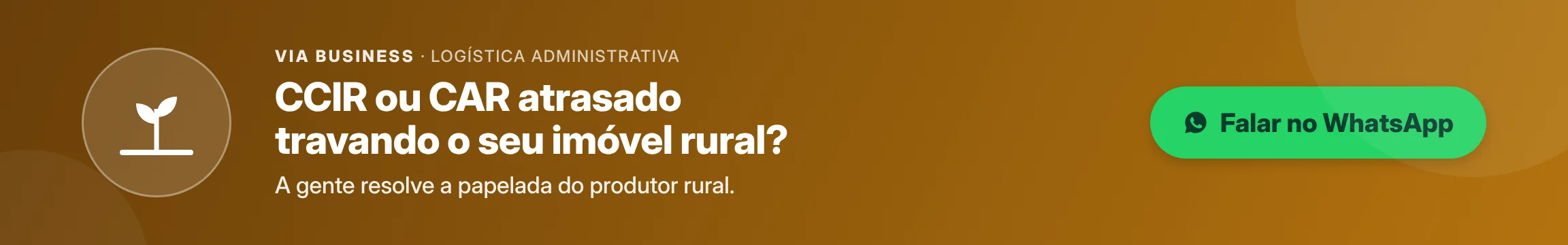 CCIR ou CAR atrasado travando o seu imóvel rural? A gente resolve a papelada do produtor rural.