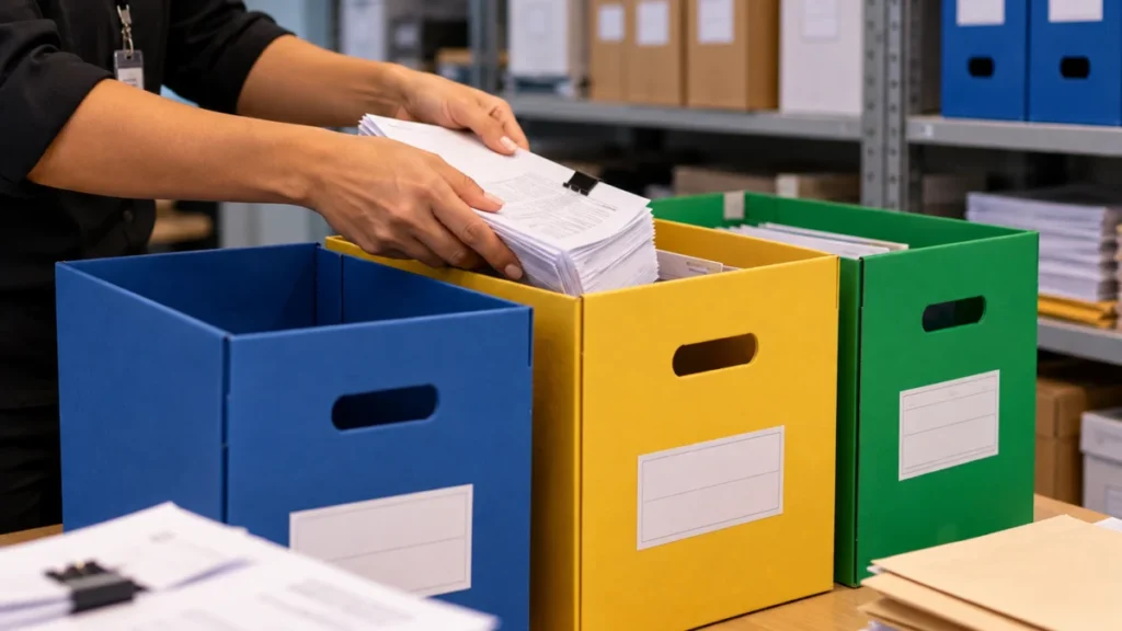 Organização de Documentos no Arquivo